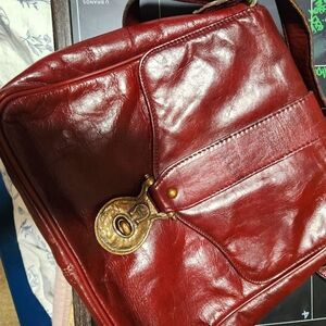 Etienne Aigner Red Leather Handbag